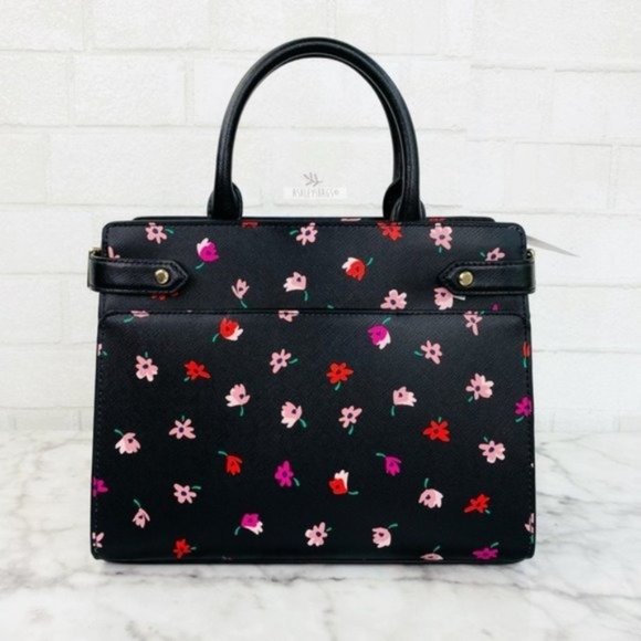 Kate Spade Ditsy Buds Floral Medium Satchel Crossbody - Picture 2 of 8